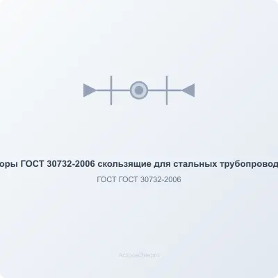 опоры  ГОСТ 30732-2006 скользящие  для стальных трубопроводов